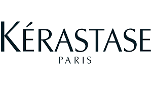 Logo de marca Kérastase que ofrece tratamiento capilar avanzado con keratina, ácido hialurónico y proteínas nutritivas