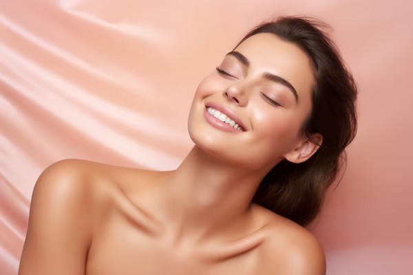 Mujer mostrando un rostro terso luego de rejuvenecimiento facial